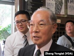 参与823战役的前国防部长伍世文（美国之音张永泰拍摄）