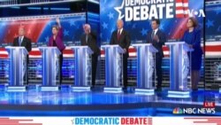 拉民主党总统参选人斯维加斯辩论 矛头指向布隆伯格 拉民主党总统参选人斯维加斯辩论 矛头指向布隆伯格