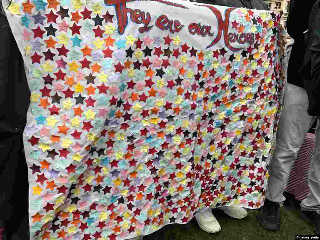 ယူကေနိုင်ငံ လန်ဒန်မြို့တော်မှာ ဒီနေ့ကျင်းပတဲ့ စစ်တပ်အာဏာသိမ်း ၄ နှစ်ပြည့် ဆန့်ကျင်ဆန္ဒပြပွဲ မြင်ကွင်း။ ဖေဖေါ်ဝါရီ ၁၊ ၂၀၂၅ (Photo credit: NUG office, UK)