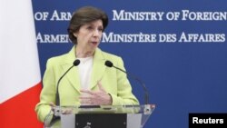资料照:法国外长卡特琳·科隆纳(Catherine Colonna)