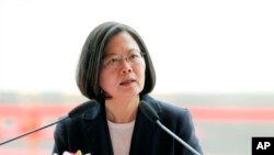 台湾总统蔡英文。资料照片