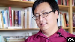 天安门学运领袖封从德(美国之音国符拍摄)