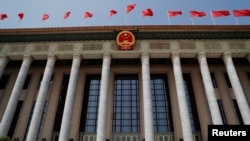 资料照:举行中国人大会议的北京人大会堂。(2020年5月25日)