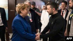 Президенти України та Швейцарії на Саміті миру поблизу Люцерни, 15 червня 2024р. MICHAEL BUHOLZER/POOL/AFP