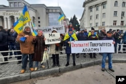 Мешканці Херсона протестують проти російської окупації. 2 травня 2022 року