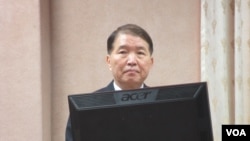 台湾国防部长高广圻(美国之音张永泰拍摄)
