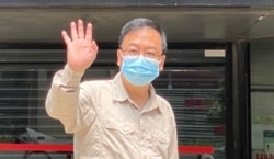 六四未经批准集结案获准缓刑的其中一名被告、支联会前常委张文光(美国之音/汤惠芸)