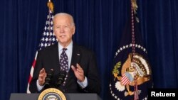 အမေရိကန်သမ္မတ Joe Biden. (ဒီဇင်ဘာ ၁၁၊ ၂၀၂၁)