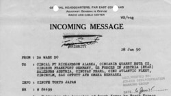1950年6月30日,美军参谋长联席会议关于第七舰队派驻台湾海峡使命的文件