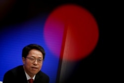 资料照:中国国务院港澳办副主任张晓明