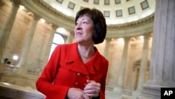 缅因州的联邦参议员柯林斯在国会(2017年3月28日)