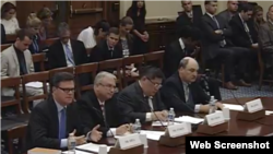 一组安全问题专家2016年9月27日到国会作证不赞成美中太空合作 (国会视频截图)