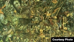 艺术家刘大鸿的油画作品《鬼泣》(1989) (溯源书社图片)