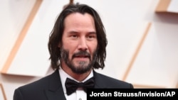 好莱坞影星基努∙里维斯(Keanu Reeves)在2020年奥斯卡颁奖上。