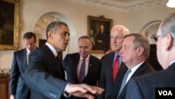 1月13日,奥巴马与国会议员会面(图片来源:白宫)