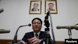 资料照:朝鲜外务省副相朴明浩