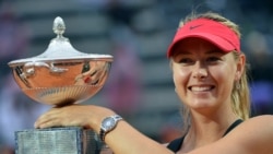 Maria Sharapova တင်းနစ်ကစားတာက အနားယူပြီ Maria Sharapova တင်းနစ်ကစားတာက အနားယူပြီ