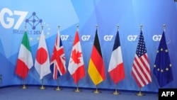 G7 countries flags photo AFP