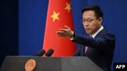 တရုတ်နိုင်ငံခြားရေးဌာန ပြောခွင့်ရ Zhao Lijian။