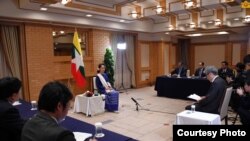 ုနိုင်ငံတော် အတိုင်ပင်ခံ ပုဂ္ဂိုလ် ဒေါ်အောင်ဆန်းစုကြည်။ (Source - Myanmar State Counselor Office )