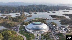 资料照:中国浙江杭州市淳安亚运分村场馆