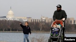 资料照片:暖冬气候中的华盛顿