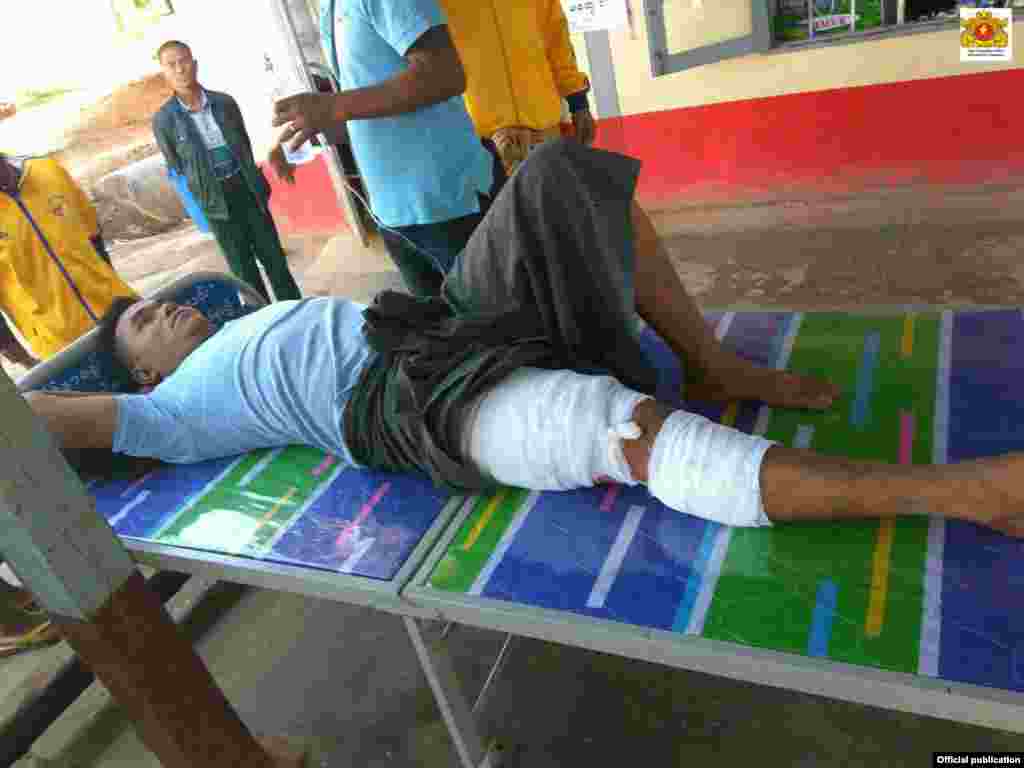 မူဆယ်ဒေသတိုက်ခိုက်မှုကြောင့်ဒေသခံများ ဒဏ်ရာ (Myanmar president office)