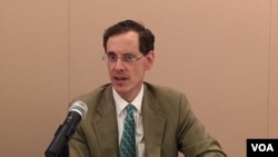 马克.雷刚, 前自由之家主席 (美国之音钟辰芳拍摄)