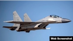 中国空军歼-16机 (台湾国防部网站)