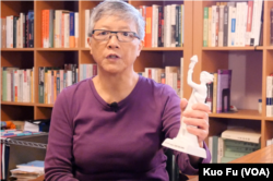 民运学者王超华(美国之音国符拍摄)