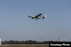 2019年1月24日台湾海军向媒体展示远程无人机锐鸢近距离飞行 (照片来源:台湾国防部网站)