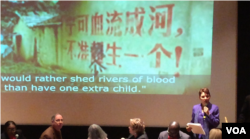 瑞洁:强制堕胎是对中国妇女的战争 (美国之音方冰拍摄)