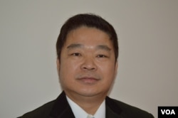 民进党立委蔡煌琅3月3日在立法院(美国之音申华拍摄)