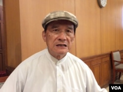 台湾前国防部长蔡明宪(美国之音记者申华 拍摄)