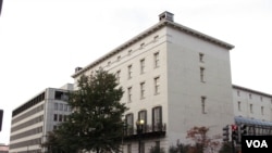 位于华盛顿的美国贸易代表办公室(美国之音王南拍摄)