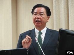 台湾外长吴钊燮(美国之音张永泰拍摄 )