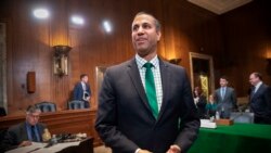 资料照片:FCC主席帕伊准备在参议院拨款委员会小组委员会就预算问题作证。(2018年5月17日)