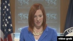 美国国务院发言人莎琪 (美国之音视频截图)