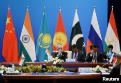 印度代表团出席2018年5月22日在北京举行的上海合作组织(SCO)安全会议的秘书会议。