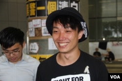 资料照:香港民阵召集人岑子杰2019年6月24日在立法会示威区