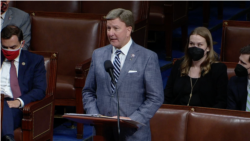 众议院军事委员会共和党首席议员罗杰斯(Mike Rogers, R-AL)在辩论中发言(国会现场视频截图2021年9月21日)