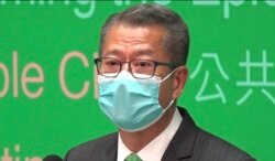 香港财政司司长陈茂波强调,国安开支绝对不是军费 (美国之音/汤惠芸)