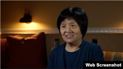 中共元老李銳的女兒李南央(美国之音莫干生拍摄)