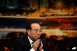 2017年3月6日,中共重庆市委书记孙政才在北京开会。美联社当时说,孙政才是争取在中共十九大成为政治局常委的竞争者之一。