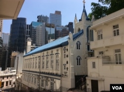 香港圣公会圣保罗堂 (美国之音记者申华 拍摄)