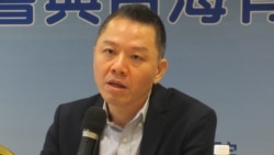 台湾国家政策研究院执行长郭育仁(美国之音张永泰拍摄)