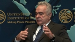 美国国安会印太事务协调员坎贝尔11月19日参加美国和平研究所(USIP)会议 (USIP 会议视频截图)