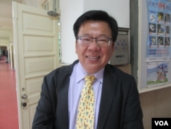 台湾立法院最大党民进党立委李俊俋(美国之音张永泰拍摄)