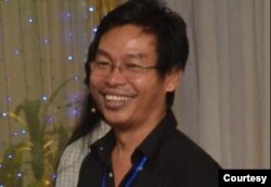 资料照片:在缅甸被监禁的美国之音特约撰稿人西图昂敏(Sithu Aung Myint)。