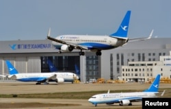 2018年3月21日,中国厦门航空公司的一架波音737-800客机降落在福建省福州市福州长乐国际机场。